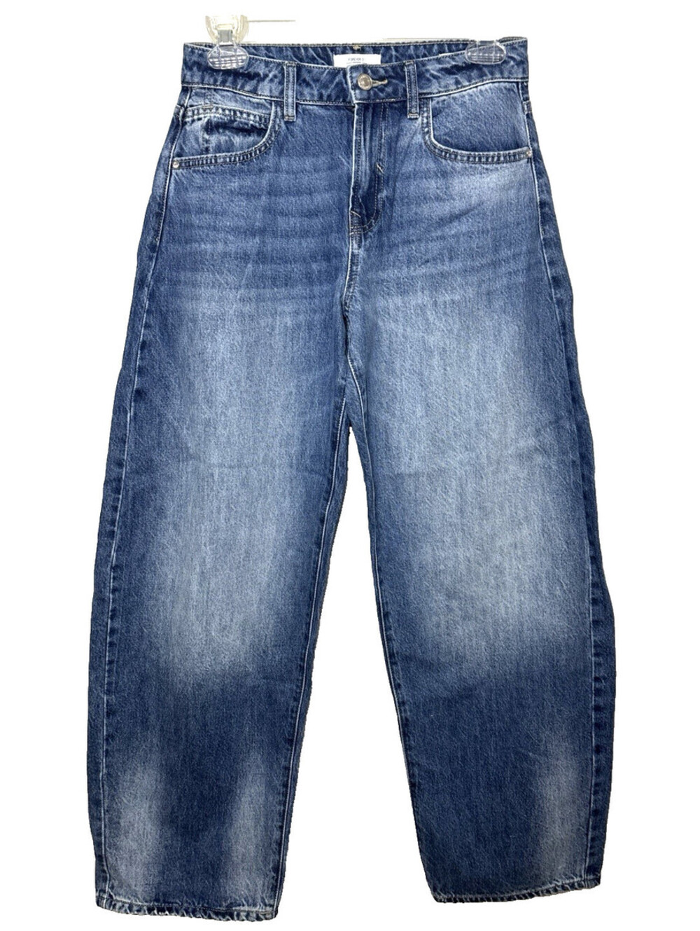 Forever 21 Premium Fit  Baggy Jeans Barrel Balloon High Rise Light Wash Sz 25